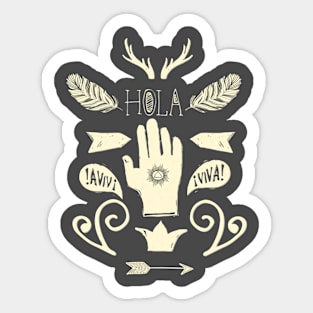 Hola Symbols Sticker